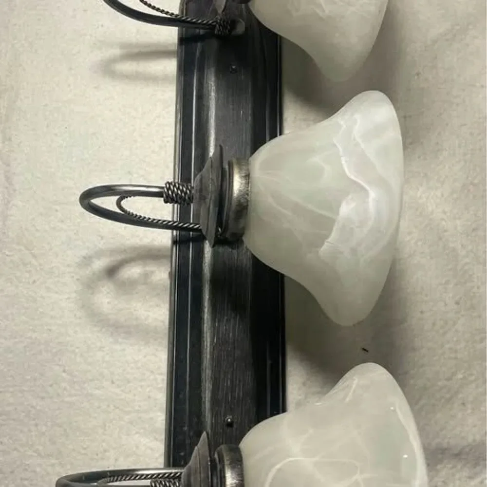 Color: Antique Black 3 Bulb Vanity Light for Bathroom - 3 Available $20 Each